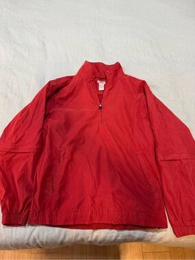 Izod Red Men's Windbreaker Pullover